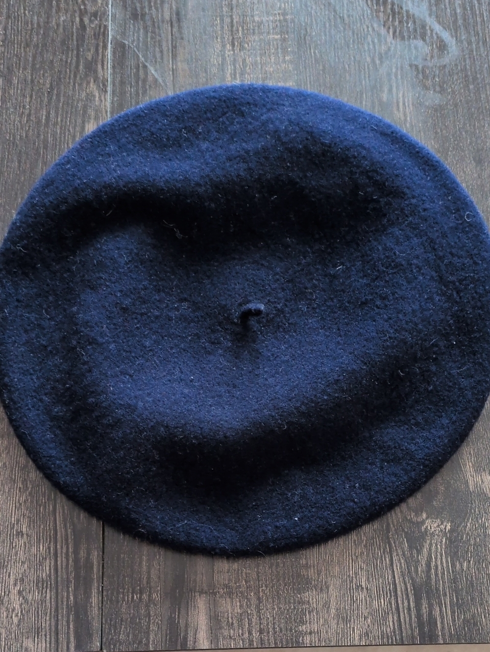100% Wool Navy Blue Basque Beret